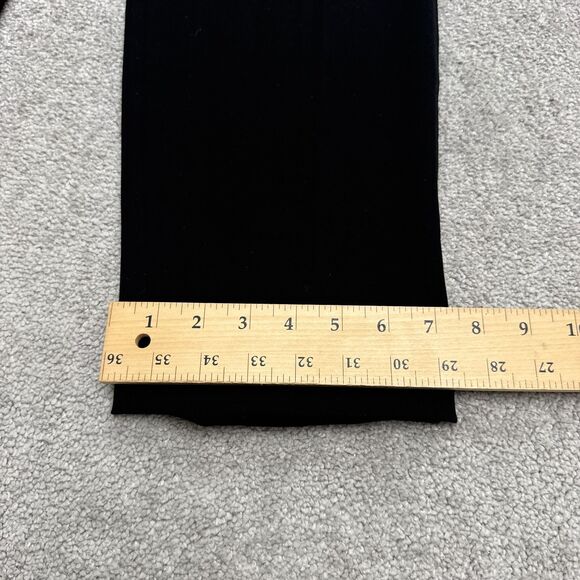 Sigrid Olsen Impressionist Straight Leg Trouser Dress Pants Women 12P Black Work - Picture 10 of 16